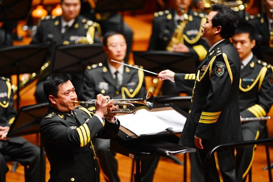 解放軍軍樂團在國家大劇院成功舉辦2014新年音樂會